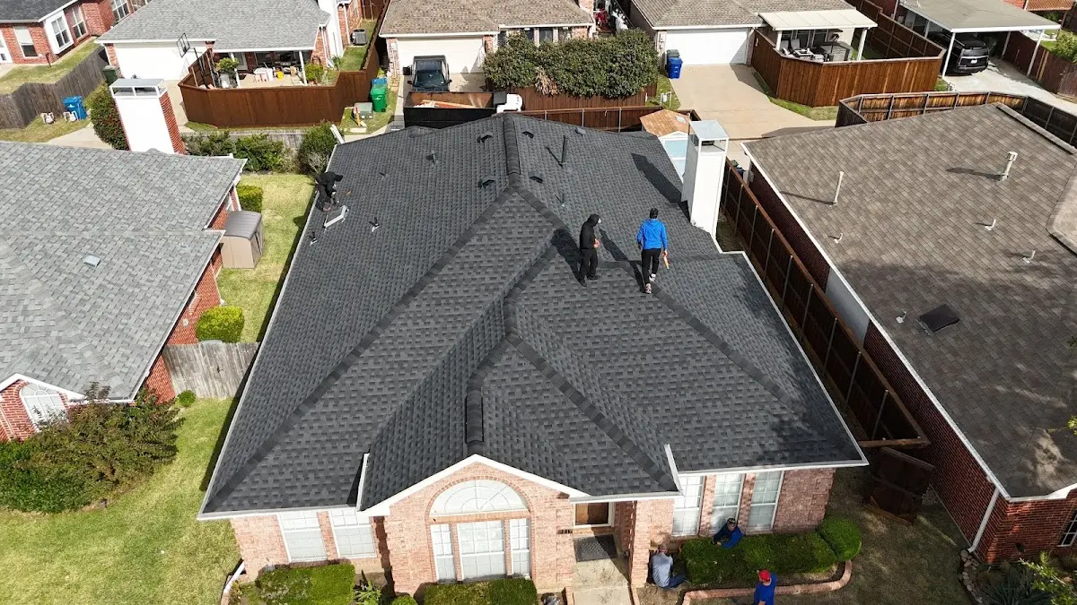 Slate & Tile Roof Repair work in progress on a South Salt Lake property
